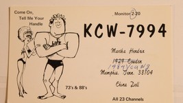 Vintage CB Ham Radio Card KDD 2869 Memphis Tennessee - £3.91 GBP