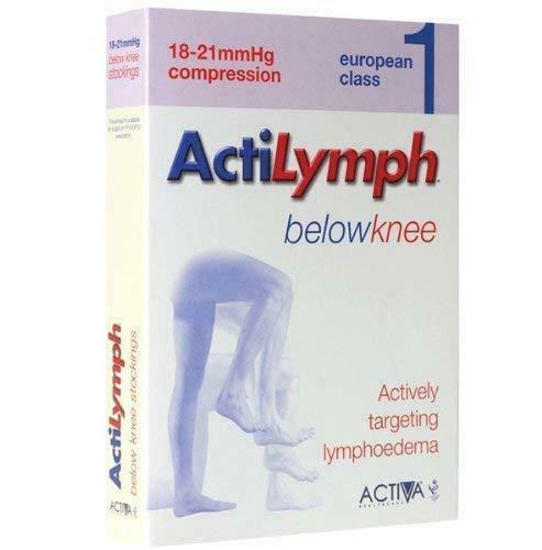 Primary image for ActiLymph Class 1 Below Knee Closed Toe Compression Stockings 18-21 mmHg