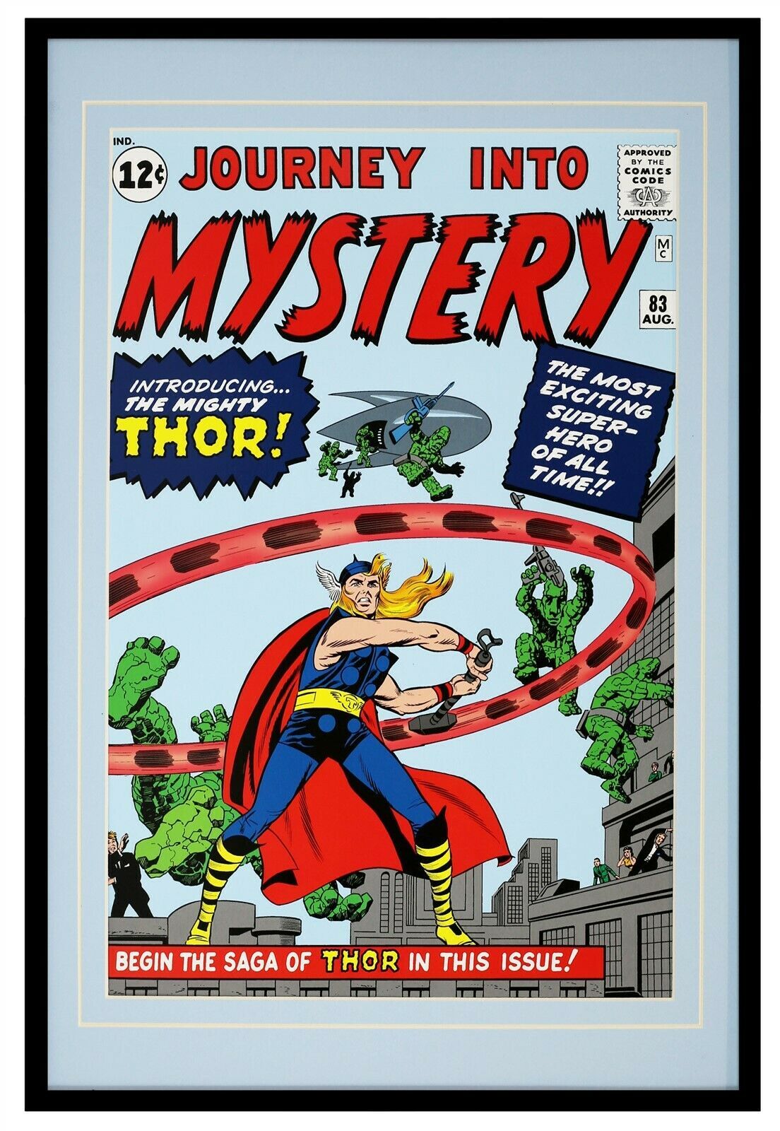 Primary image for Journey Into Mystery #83 Thor Framed 12x18 Official Repro Cover Display
