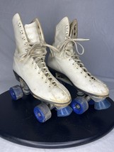 Vintage Pacer White Leather Roller Skates Womens Size Unknown - $920.16 MXN