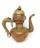 1920&#39;s Era Tibetan Copper and Brass Hand Crafted Coffee/Tea Pot - £138.76 GBP