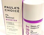 Paula’s Choice 1% Retinol Booster .5oz Vitamin A Licorice New In Box - $38.00