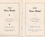 Evelyn Gussman School of Dancing Annual Recital Programs 1957 &amp; 1959 Sou... - £14.24 GBP