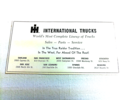 1971 Ad International Harvester Trucks California Dealers True Raider Tr... - $168.37 MXN