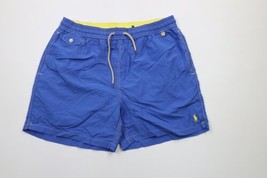 Vintage 90s Ralph Lauren Mens Size 2XL XXL Faded Lined Shorts Swim Trunks Blue - £28.09 GBP