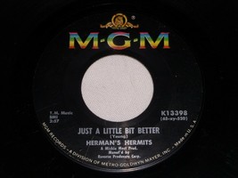 Herman&#39;s Hermits Sea Cruise Just A Little Bit Better 45 Rpm Record Mgm Label - $15.99