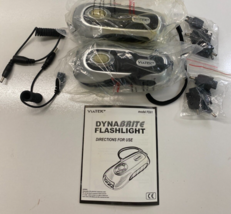 Lot of 2 DYNABRITE Rechargeable Crank Emergency Flashlights NEW - £17.95 GBP
