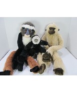 VTG Wild Republic Hanging Hugging Monkey Lot of 3 Gibbon Colobus Realistic - £22.05 GBP