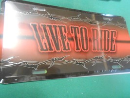 NEW License Tag- &quot; Live to Ride&quot; - £8.24 GBP