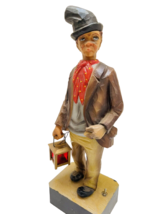 Vintage German Hobo Man figurine with Lantern 13.5in resin Lantern Light... - £28.76 GBP