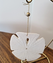 Sand Dollar with Glitter Ocean Nautical Theme Hanging Christmas Ornament - £4.74 GBP