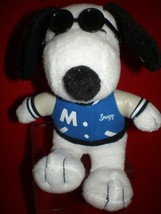 Peanuts Joe Cool MET LIFE SNOOPY 6&quot; plush sunglasses &amp; Blue jacket. - $5.45 CAD