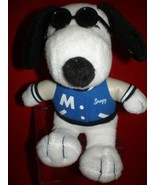 Peanuts Joe Cool MET LIFE SNOOPY 6&quot; plush sunglasses &amp; Blue jacket. - $5.45 CAD