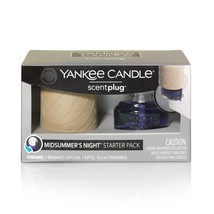 Yankee Candle Midsummer&#39;s Night ScentPlug Scent Diffuser and Refill Starter Kit - £13.54 GBP