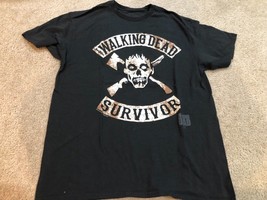 The Walking Dead Survivor Tee T-Shirt Mens Large Black Short Sleeve Grap... - $9.49