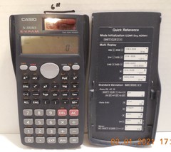 Vintage Casio FX-300MS S-V.P.A.M Solar Scientific Calculator With Case - $24.75