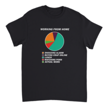 Working from home funny comic home home office t shirt tee shirt - £19.74 GBP+