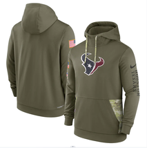 Men&#39;s Houston Texans 2022 Salute to Service Therma Pullover Hoodie - £39.88 GBP