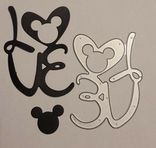 Love Word Mouse heart Metal Cutting Die Card Making Scrapbooking Craft Dies    - £7.47 GBP