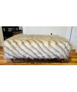 Raymour &amp; Flanigan Duchess Cocktail Ottoman Aria Designs Faux Fur Large - $75.00