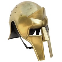 Roman Gladiator Arena Brass Spike Helmet Antique Finish - £89.46 GBP
