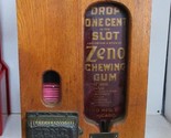 ZENO Chewing Gum 1c Oak Cabinet Dispenser, Circa 1890 #3 - $2,965.05