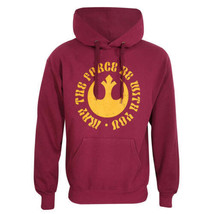 Unisex Hoodie Star Wars May The Force Be With You Burgundy - £99.29 GBP