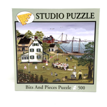Bits and Pieces Studio Puzzle 500 Pieces Maryland Crab Feast Complete - $13.58