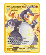 330 point Charizad Vmax pokemon metal cards DIY card pikachu charizard g... - £4.08 GBP