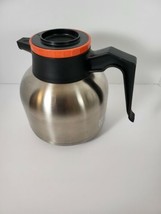 Vaculator 1.9 Liter Stainless Steel Coffee Carafe #111445 Decaf Orange Rim - £15.00 GBP