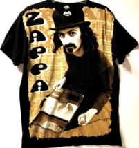FRANK ZAPPA Reel To Reel Subway 90s Concert Vintage Black Tultex T-Shirt L - £249.23 GBP
