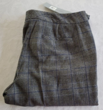 NWT Classiques Entier Blue Black Check Wool Blend Dress Pants Size 8 - £19.46 GBP