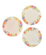 Vintage Floral Eurita Trivets Round Melamine 7.75&quot; Set Of 3 - $15.16