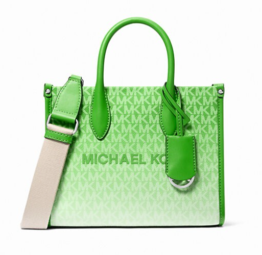 New Michael Kors Mirella Small Ombré Signature Logo Crossbody Bag Jungle... - $111.51