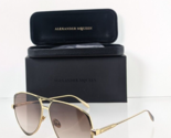 Brand New Authentic Alexander McQueen Sunglasses AM 0204 003 61mm Frame - $188.09