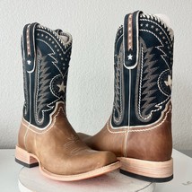 Lane RODEO HOUSTON Mens Cowboy Boots Size 12B Brown Leather Western Blun... - $292.05