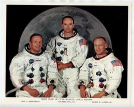 Manned Spacecraft Center NASA Photo Group 5 Apollo 11 Armstrong Collins Aldrin - £37.58 GBP
