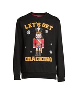 Holiday Time Men&#39;s Get Cracking Crewneck Fleece Sweatshirt, Black Size S... - $45.83 CAD