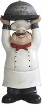 Chef Holding Welcome to My Kitchen Tray Figurine 14 Inch - £31.64 GBP