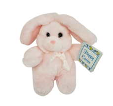 Vintage Jerry Elsner Pink Bunny Rabbit Rattle Bunnies Stuffed Animal Plush / Tag - £44.80 GBP