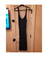 NWT Nordstrom Navy Blue Pleated Midi Dress – Sleeveless, Stretch Fit, Si... - $821.91 MXN