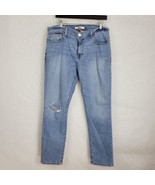 Tommy Hilfiger Mens Jeans 36X32 Blue Light Wash Distressed Straight Tape... - $27.70