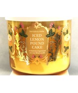 ICED LEMON POUND CAKE Bath &amp; Body Works 3 Wick Candle   14.5OZ    BRAND NEW - $451.23 MXN