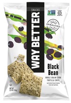 Way Better Snacks Sprouted Gluten Free Tortilla Chips, Black Bean, 5.5 oz. Bags - £33.40 GBP+