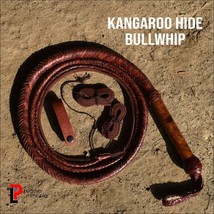 Kangaroo Hide Leather BULL WHIP 06 to 08 Feet Long 16 Plaits Indiana Jon... - £35.19 GBP+