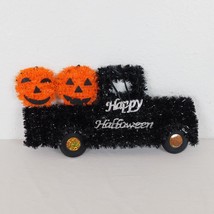 Happy Halloween Plastic Hanging Tinsel Decor Jack O Lantern Truck Pumpkin Party - £4.75 GBP