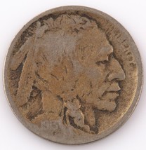 1913-D 5C $.05 Type 2 Buffalo Nickel Good Condition, Complete Date &amp; Mintmark - £97.28 GBP