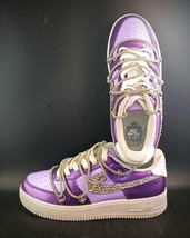 Custom Purple Nike Air Force 1 Sneakers DH2920-111 Size 5.5Y, OBO - $2,815.65 MXN