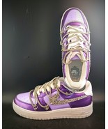 Custom Purple Nike Air Force 1 Sneakers DH2920-111 Size 5.5Y, OBO - $2,815.65 MXN