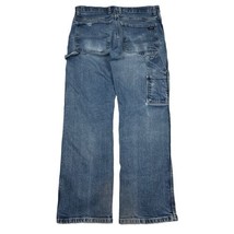 Vintage Dickies Genuine Workwear Denim 34x30 Carpenter Utility Faded Blue Jeans - £20.57 GBP